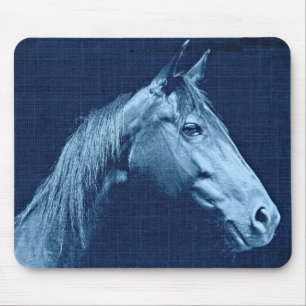 Alfombrilla De Ratón Caballo azul