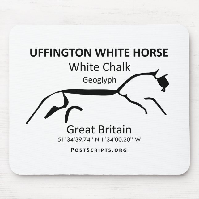 Alfombrilla De Ratón Caballo blanco de Uffington (Frente)