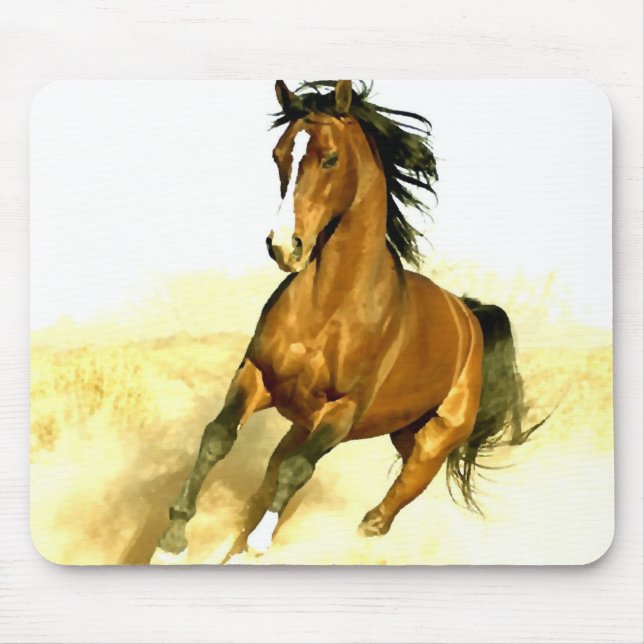 Alfombrilla De Ratón Caballo corriendo (Frente)