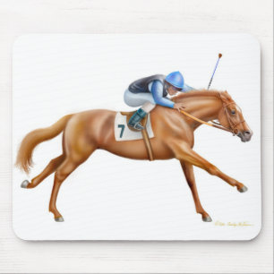Alfombrilla De Ratón Caballo de carreras excelente Mousepad