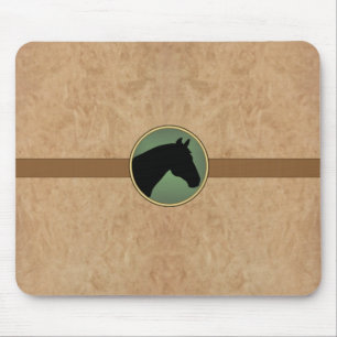 Alfombrilla De Ratón Caballo de cuero MousePad