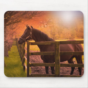 Alfombrilla De Ratón Caballo de otoño