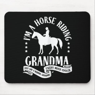 Alfombrilla De Ratón Caballo de Rider Occidental Abuela Caballo de Caba