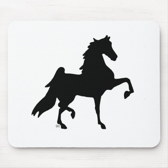 Alfombrilla De Ratón Caballo de Saddlebred del americano (Frente)
