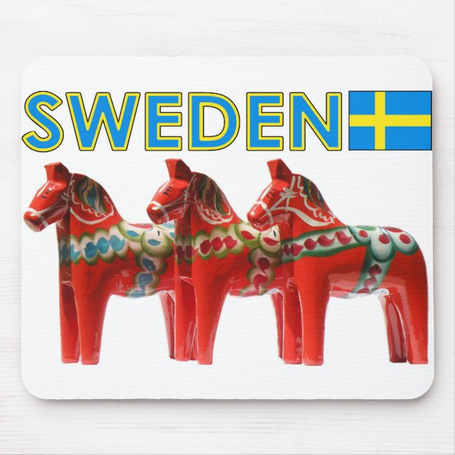 Alfombrilla De Ratón Caballo de Suecia Dala (Frente)
