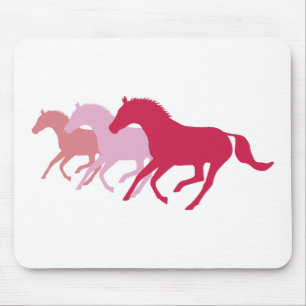 Alfombrilla De Ratón Caballo en marcha (rojo)