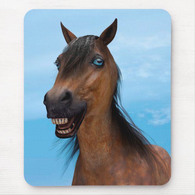 Alfombrilla De Ratón Caballo Feliz (Frente)
