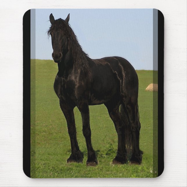 Alfombrilla De Ratón Caballo frisio Mousepad #9 (Frente)