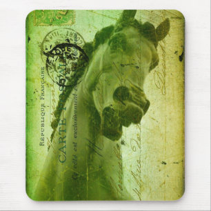 Alfombrilla De Ratón Caballo Grunge tipo postal