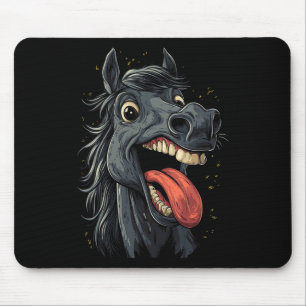 Alfombrilla De Ratón Caballo Guay Con Caballos De Lengua En Caballo En 