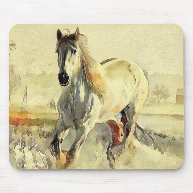 Alfombrilla De Ratón Caballo Mousepad (Frente)
