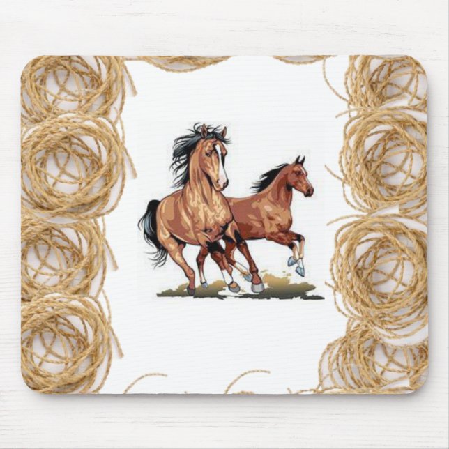Alfombrilla De Ratón Caballo Mousepad (Frente)