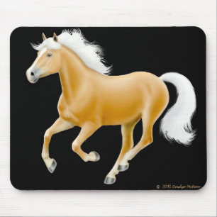 Alfombrilla De Ratón Caballo Mousepad del Palomino de Haflinger