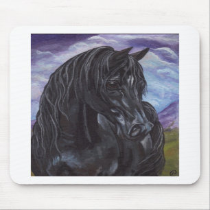 Alfombrilla De Ratón CABALLO NEGRO Mousepad del SEMENTAL