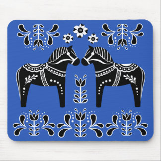 Alfombrilla De Ratón Caballo popular negro/blanco de Dala/frisio