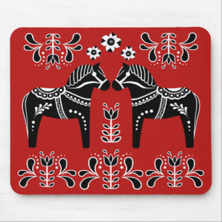 Alfombrilla De Ratón Caballo popular negro/blanco de Dala/frisio