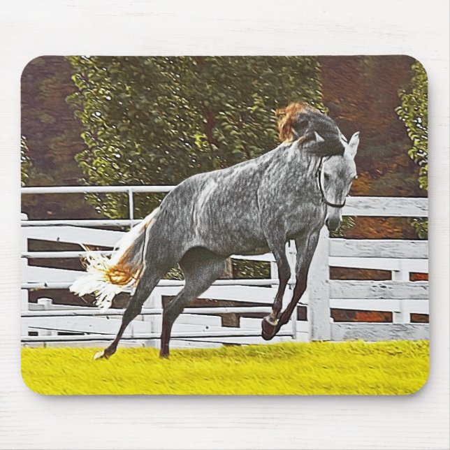 Alfombrilla De Ratón Caballo que salta (Frente)