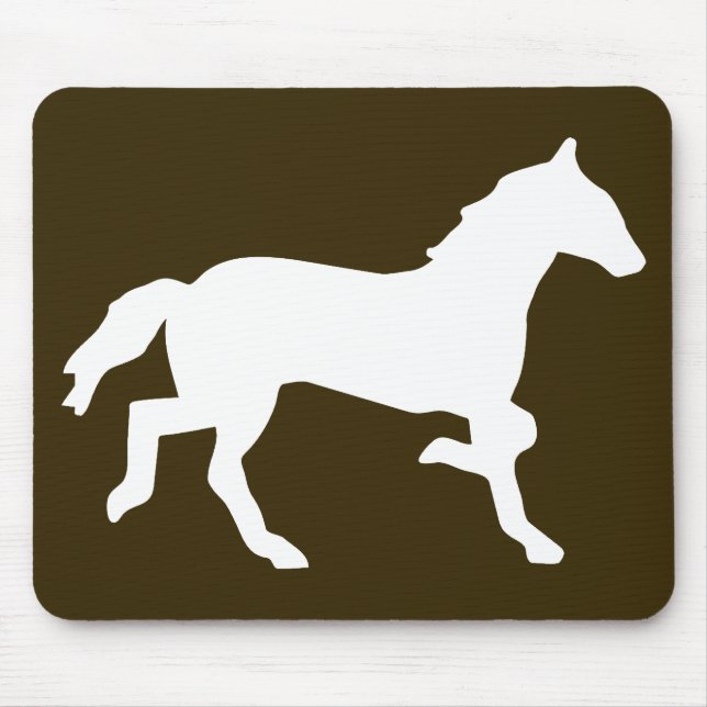 Alfombrilla De Ratón caballo simple (Frente)
