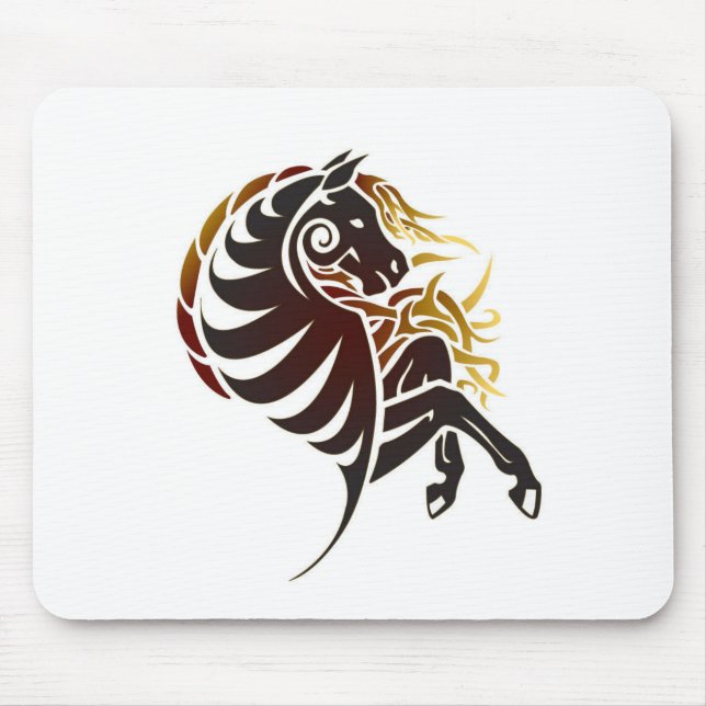 Alfombrilla De Ratón Caballo tribal Mousepad (Frente)
