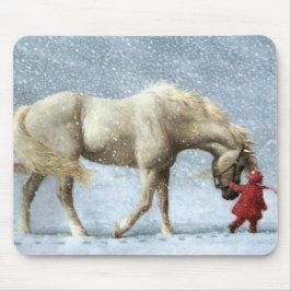 Alfombrilla De Ratón Caballo y Chica Mousepad