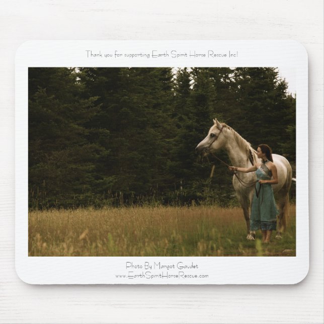 Alfombrilla De Ratón Caballo y mujer del alcohol (Frente)