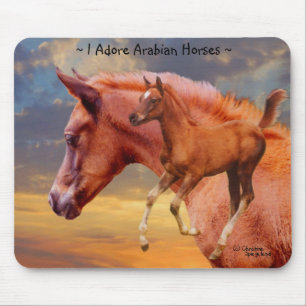 Alfombrilla De Ratón Caballos Árabes Sunrise Mousepad