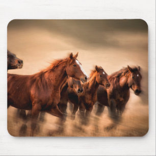 Alfombrilla De Ratón Caballos corriendo