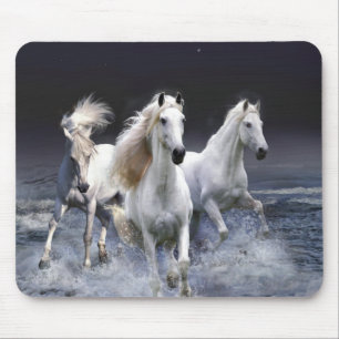 Alfombrilla De Ratón Caballos corriendo lanzando almohada