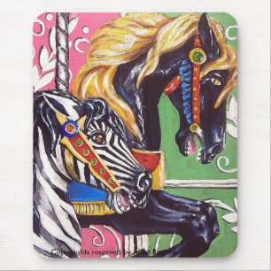 Alfombrilla De Ratón Caballos de carrusel