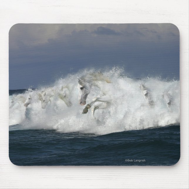 Alfombrilla De Ratón Caballos de la fantasía: Mar (Frente)