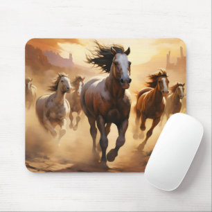 Alfombrilla De Ratón Caballos en el desierto