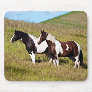 Alfombrilla De Ratón Caballos en la ladera