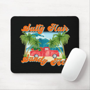 Alfombrilla De Ratón Cabello salado, sandy dedos   Isla Tropical