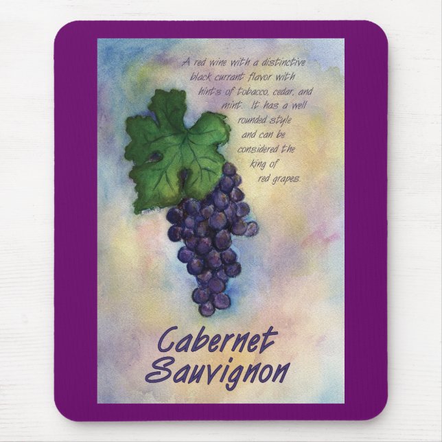 Alfombrilla De Ratón Cabernet Sauvignon Wine Mousepad (Frente)