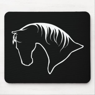 Alfombrilla De Ratón Cabeza de caballo Siloquette MOUSEPAD