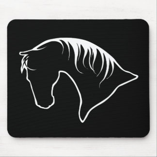 Alfombrilla De Ratón Cabeza de caballo Siloquette MOUSEPAD