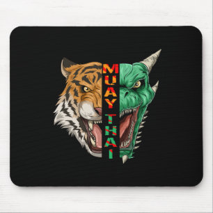 Alfombrilla De Ratón Cabeza de Dragón y Tigre - Muay Thai y G de Kickbo