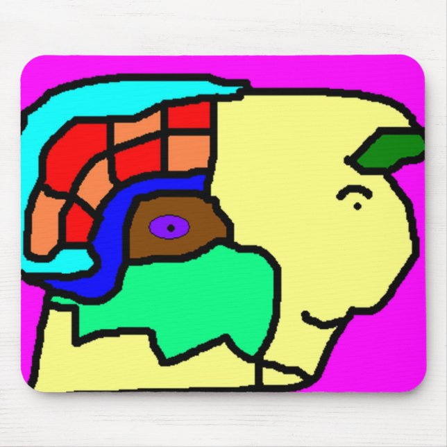 Alfombrilla De Ratón Cabeza de estatua (Frente)