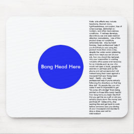 Alfombrilla De Ratón Cabeza de la explosión aquí