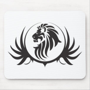 Alfombrilla De Ratón Cabeza de leones negros