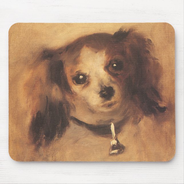 Alfombrilla De Ratón Cabeza de perro de Pierre Renoir, Bella Artes de l (Frente)