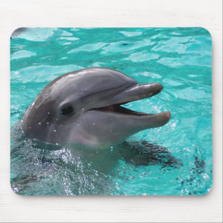 Alfombrilla De Ratón Cabeza del delfín en agua del aquamarine