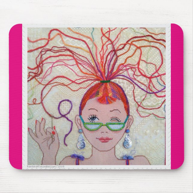 Alfombrilla De Ratón ¡Cabeza del hilo! cojín de ratón (Frente)