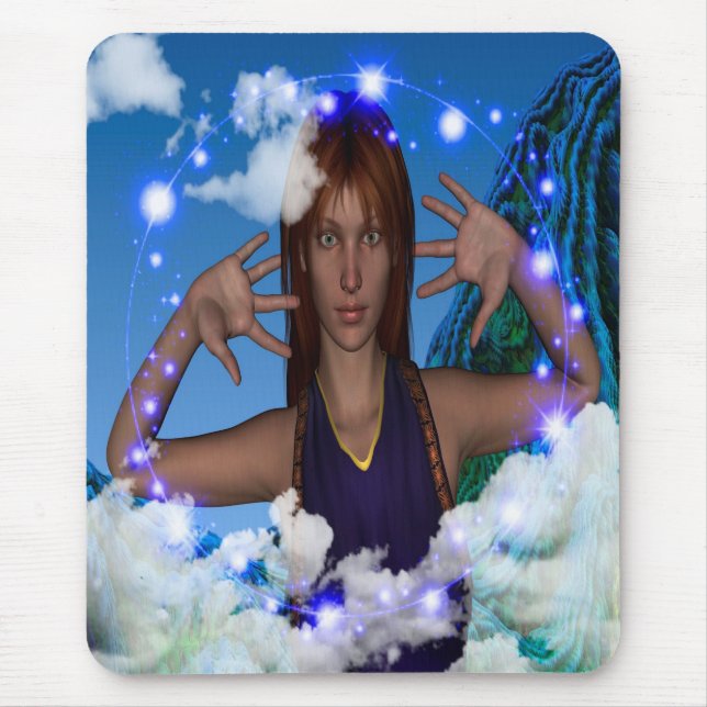 Alfombrilla De Ratón Cabeza en las Nubes (Frente)