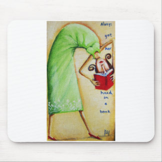 Alfombrilla De Ratón Cabeza en un libro Mousepad