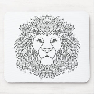 Alfombrilla De Ratón Cabeza inspirada del león