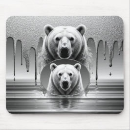Alfombrilla De Ratón Cabeza majestuosa de oso polar Fauna ártica 🐻❄️