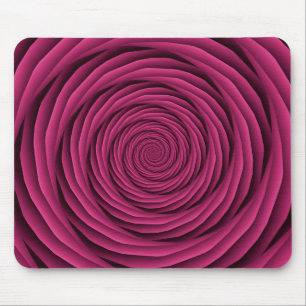 Alfombrilla De Ratón Cables enrollados en Mousepad rosa