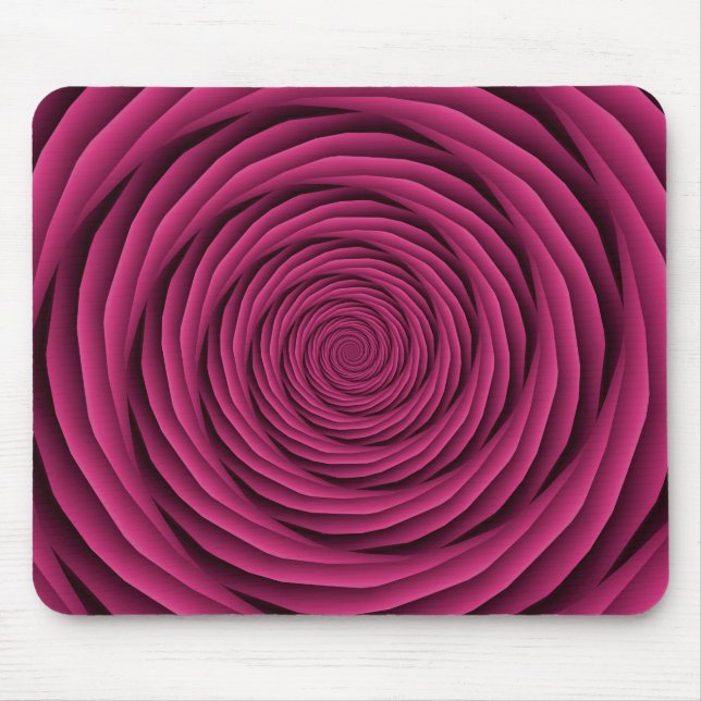Alfombrilla De Ratón Cables enrollados en Mousepad rosa (Frente)