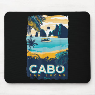 Alfombrilla De Ratón Cabo San Lucas Playa Tropical México Vintag de Via